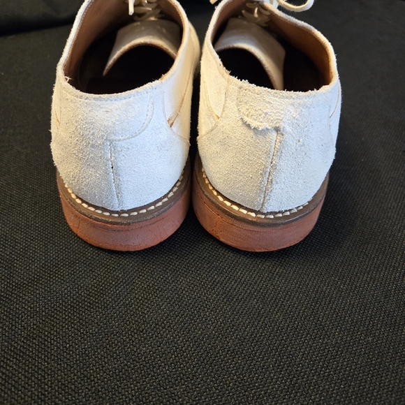 Ralph Lauren Men's White Suede Oxfords - Picture 8 of 13